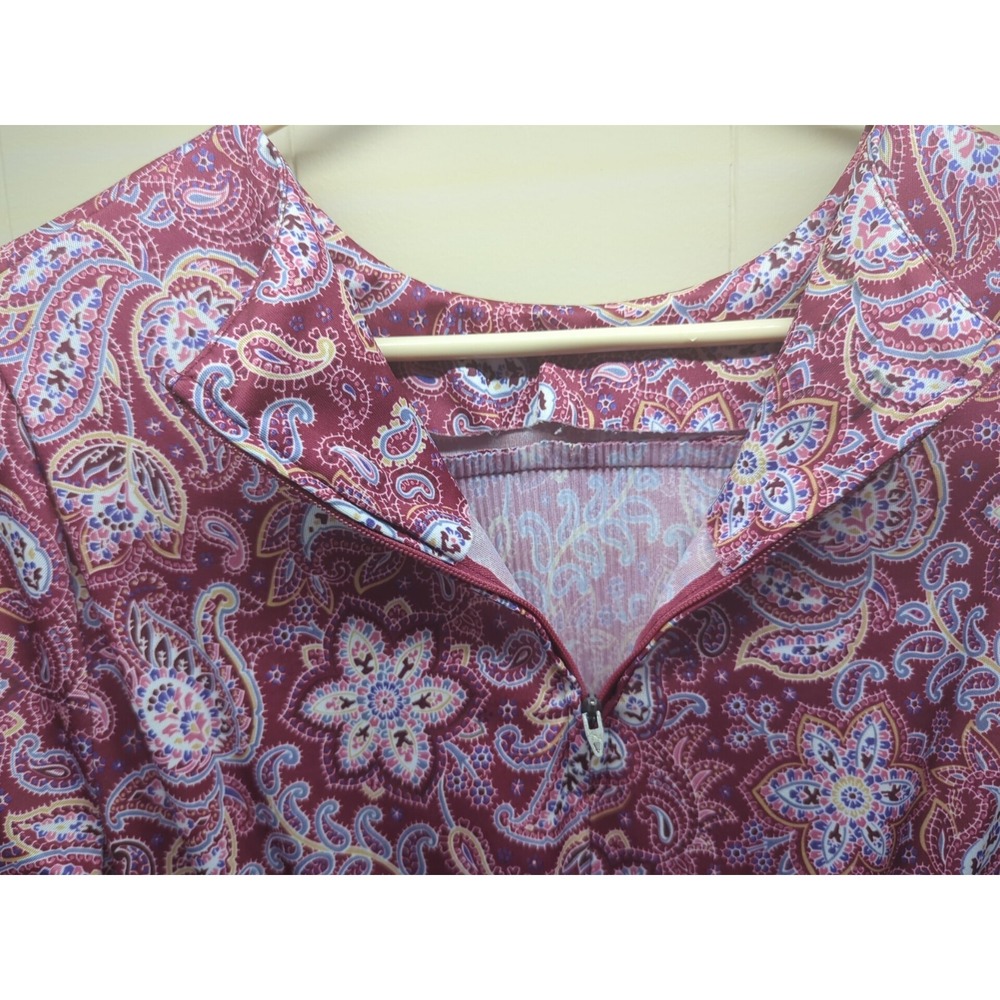 Women's Homemade Paisley Floral Pattern Dress Size Medium (41" Long, 26"+ Waist) - Picture 7 of 7